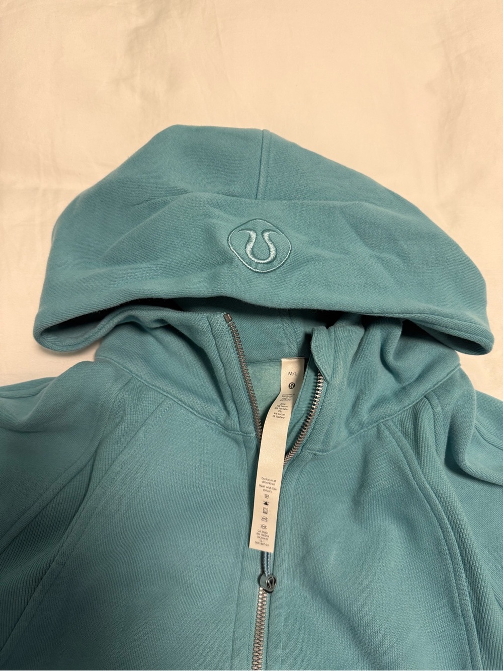 Lululemon Scuba Oversized Half-Zip Hoodie in Tidal Teal - Picture 3 of 3